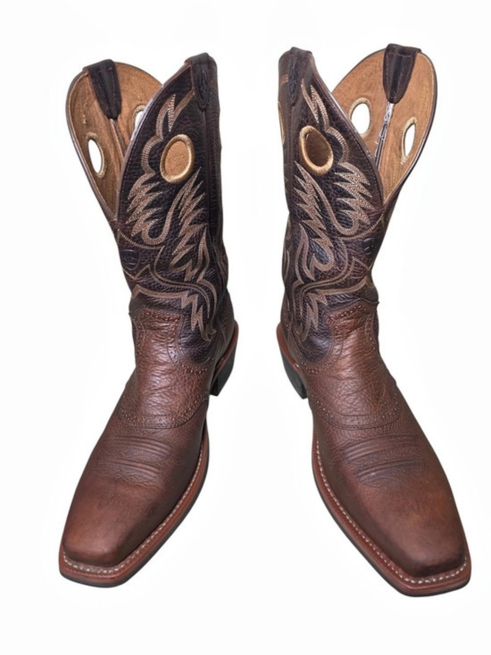 Ariat Heritage Roughstock Square Toe Western Cowboy Boots Brown Men's 13D